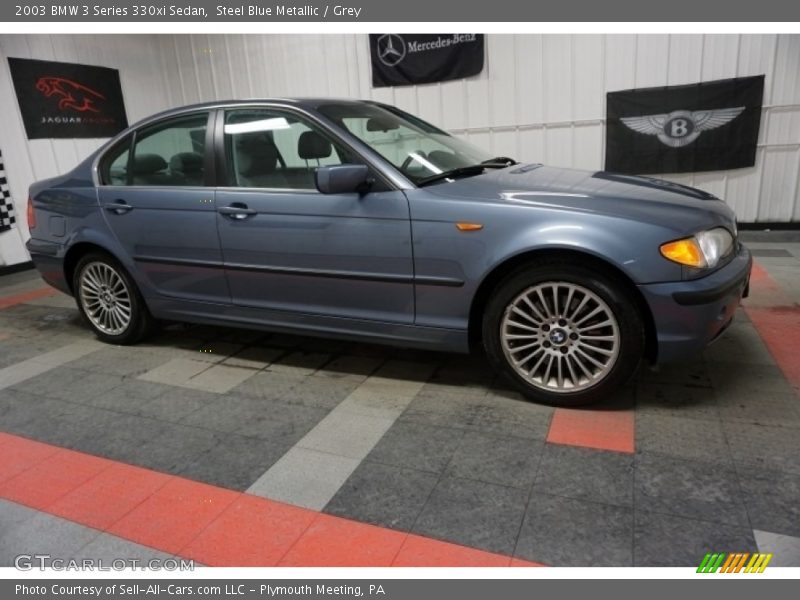 Steel Blue Metallic / Grey 2003 BMW 3 Series 330xi Sedan