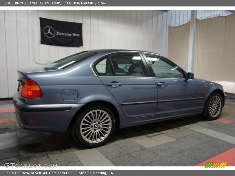 Steel Blue Metallic / Grey 2003 BMW 3 Series 330xi Sedan