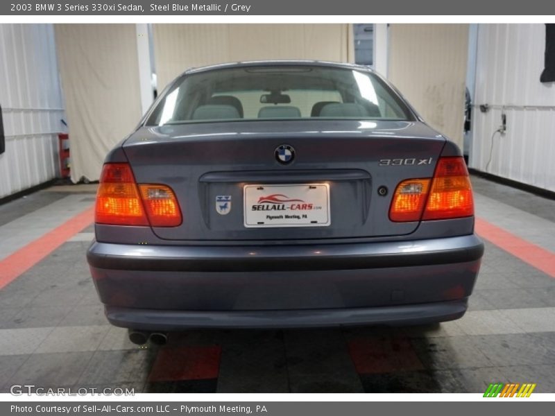 Steel Blue Metallic / Grey 2003 BMW 3 Series 330xi Sedan