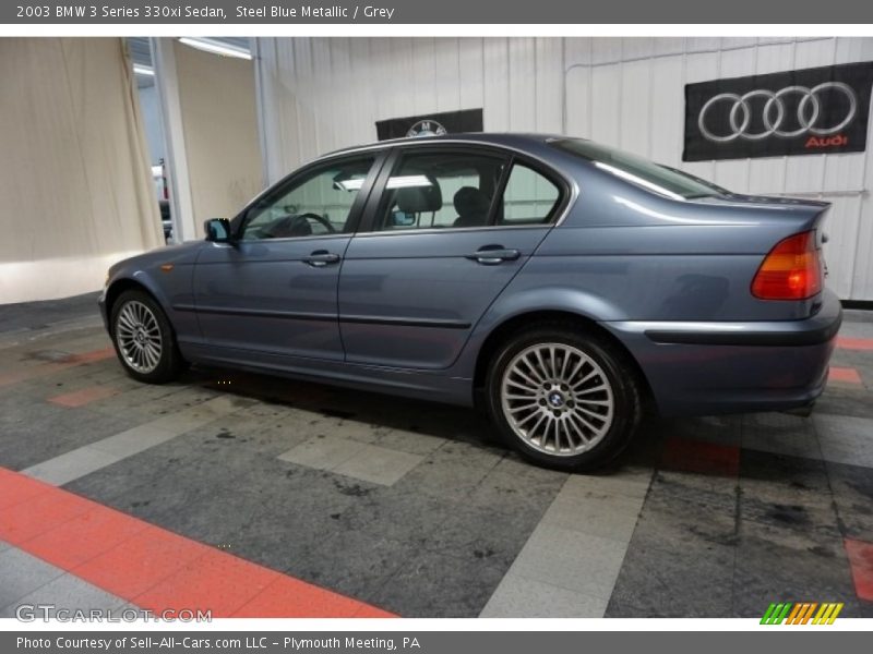 Steel Blue Metallic / Grey 2003 BMW 3 Series 330xi Sedan