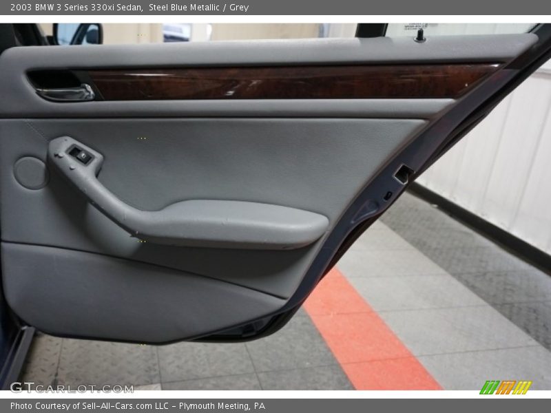 Steel Blue Metallic / Grey 2003 BMW 3 Series 330xi Sedan