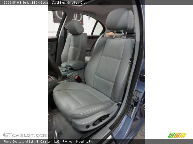 Steel Blue Metallic / Grey 2003 BMW 3 Series 330xi Sedan