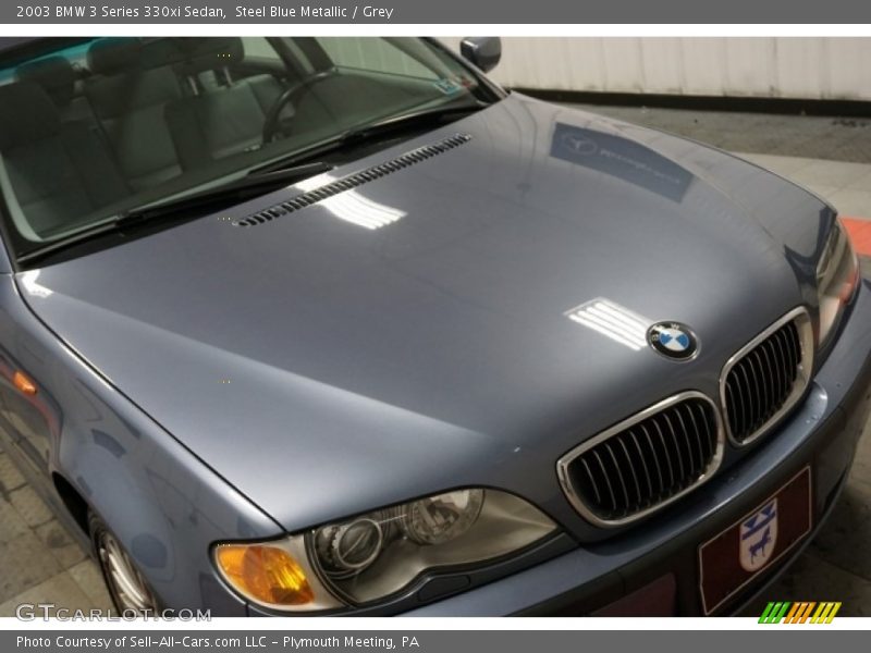 Steel Blue Metallic / Grey 2003 BMW 3 Series 330xi Sedan