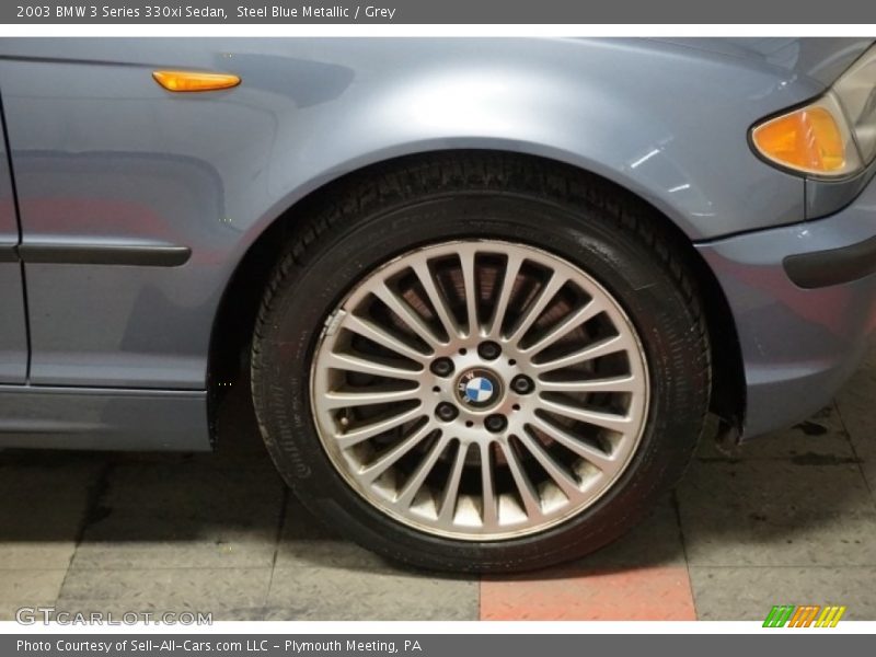 Steel Blue Metallic / Grey 2003 BMW 3 Series 330xi Sedan