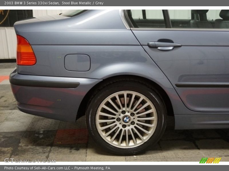 Steel Blue Metallic / Grey 2003 BMW 3 Series 330xi Sedan