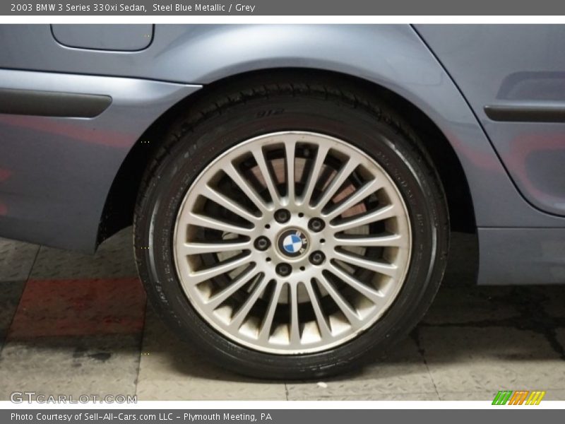 Steel Blue Metallic / Grey 2003 BMW 3 Series 330xi Sedan