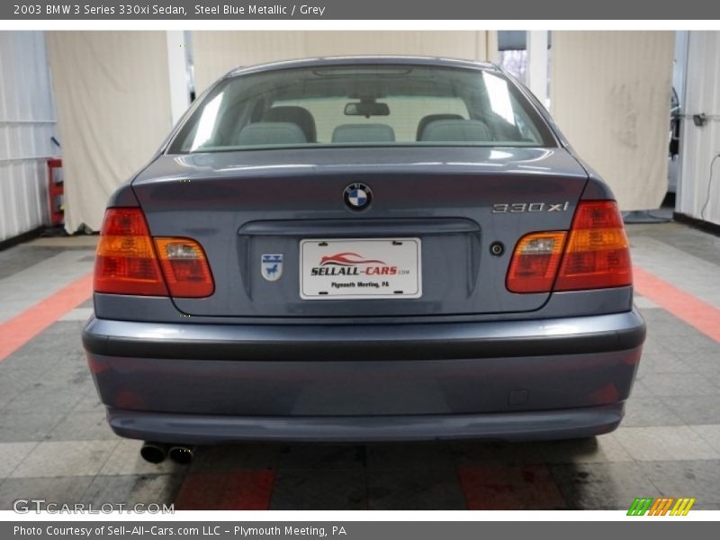 Steel Blue Metallic / Grey 2003 BMW 3 Series 330xi Sedan