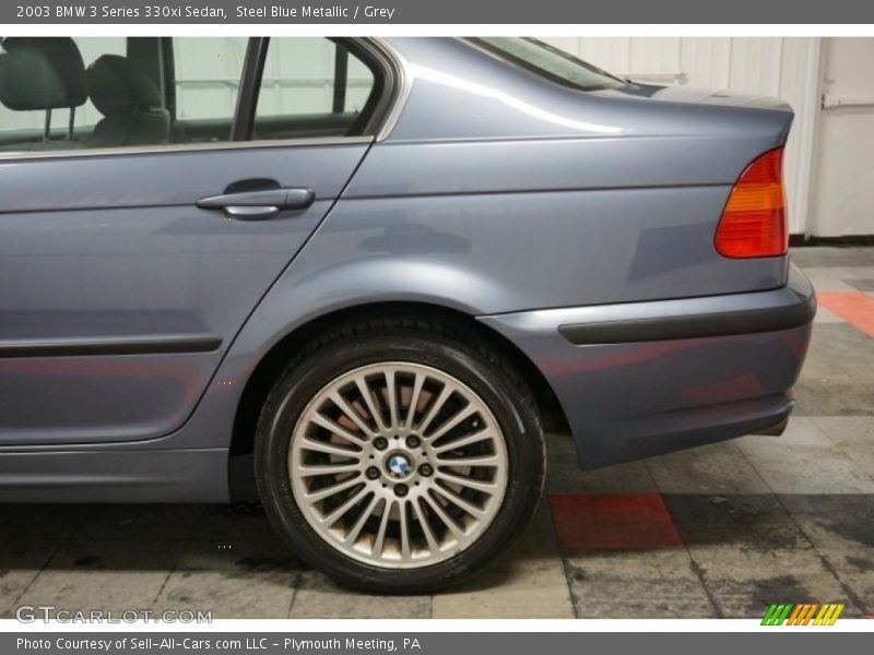 Steel Blue Metallic / Grey 2003 BMW 3 Series 330xi Sedan