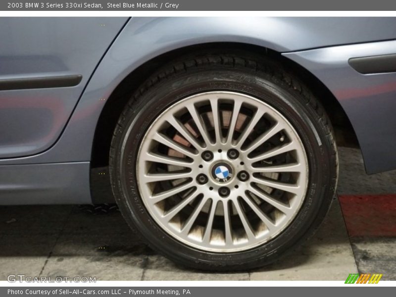 Steel Blue Metallic / Grey 2003 BMW 3 Series 330xi Sedan