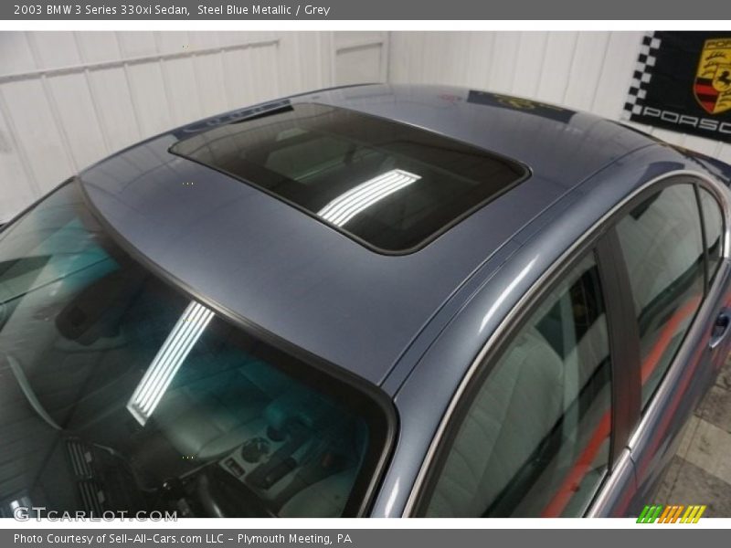 Steel Blue Metallic / Grey 2003 BMW 3 Series 330xi Sedan