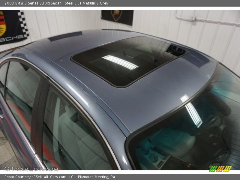Steel Blue Metallic / Grey 2003 BMW 3 Series 330xi Sedan