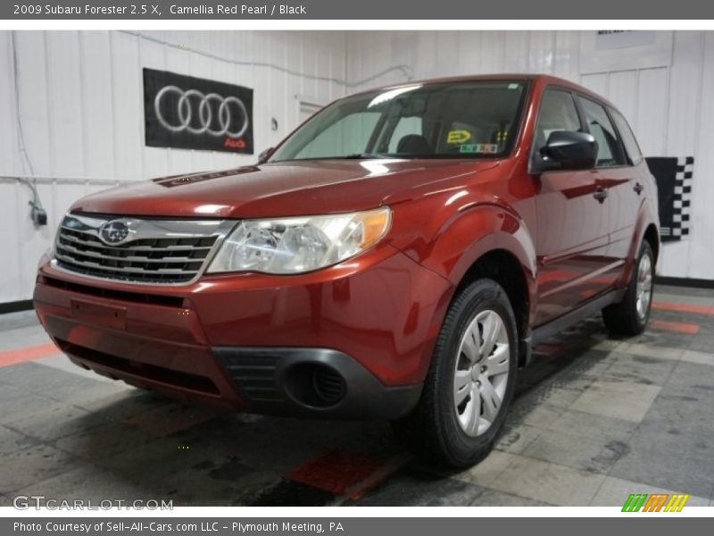 Camellia Red Pearl / Black 2009 Subaru Forester 2.5 X