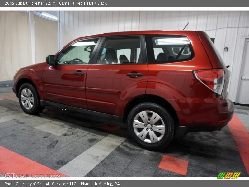 Camellia Red Pearl / Black 2009 Subaru Forester 2.5 X
