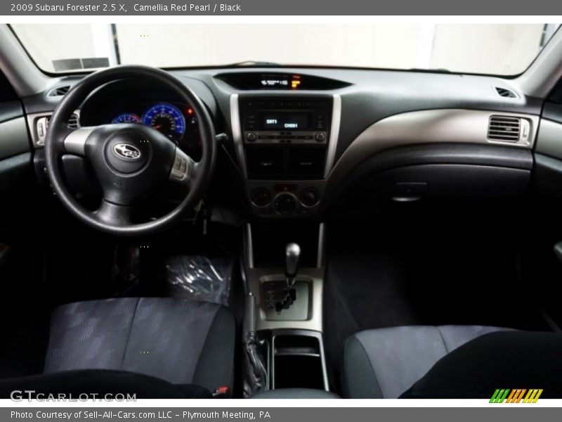 Camellia Red Pearl / Black 2009 Subaru Forester 2.5 X
