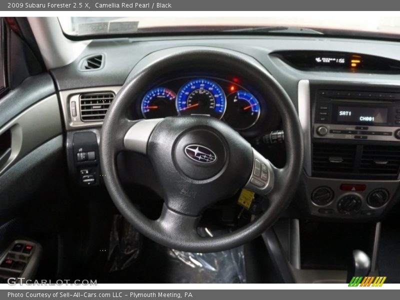 Camellia Red Pearl / Black 2009 Subaru Forester 2.5 X