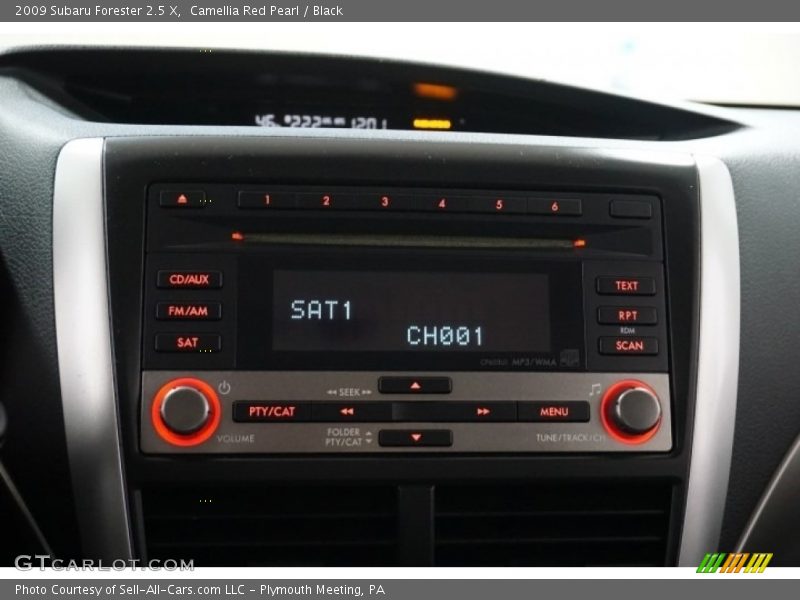 Camellia Red Pearl / Black 2009 Subaru Forester 2.5 X