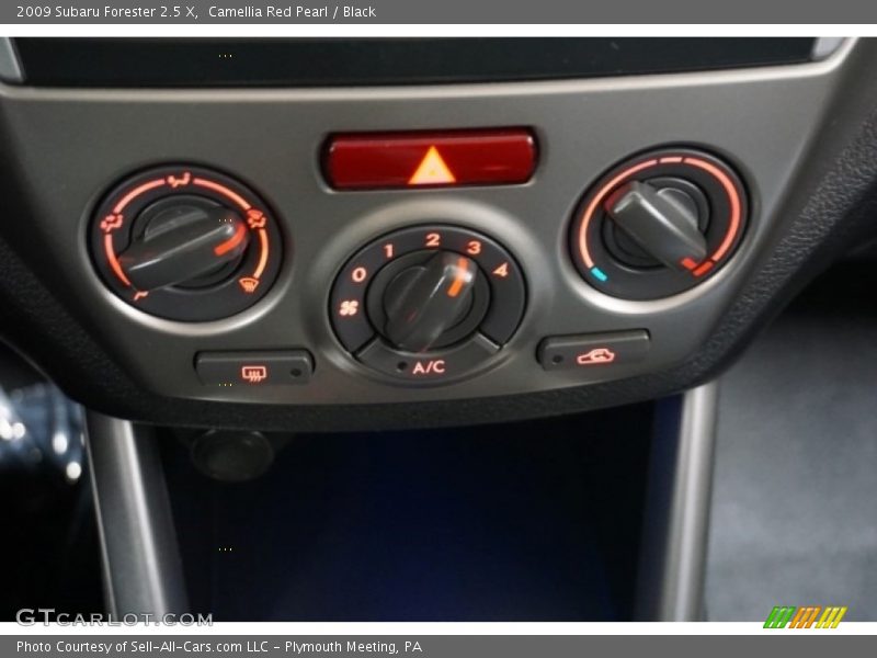Camellia Red Pearl / Black 2009 Subaru Forester 2.5 X