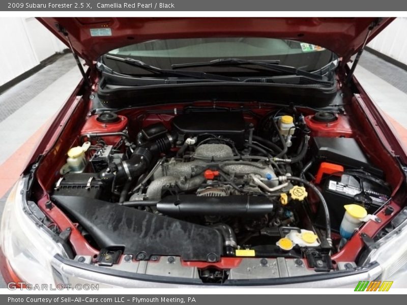 Camellia Red Pearl / Black 2009 Subaru Forester 2.5 X