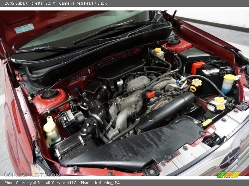 Camellia Red Pearl / Black 2009 Subaru Forester 2.5 X