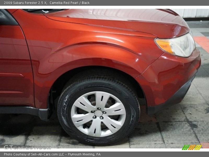 Camellia Red Pearl / Black 2009 Subaru Forester 2.5 X