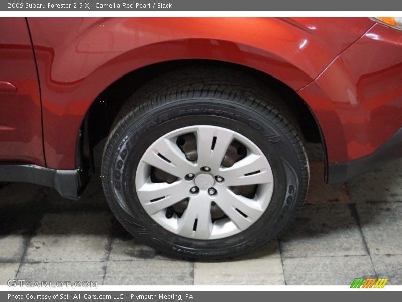Camellia Red Pearl / Black 2009 Subaru Forester 2.5 X