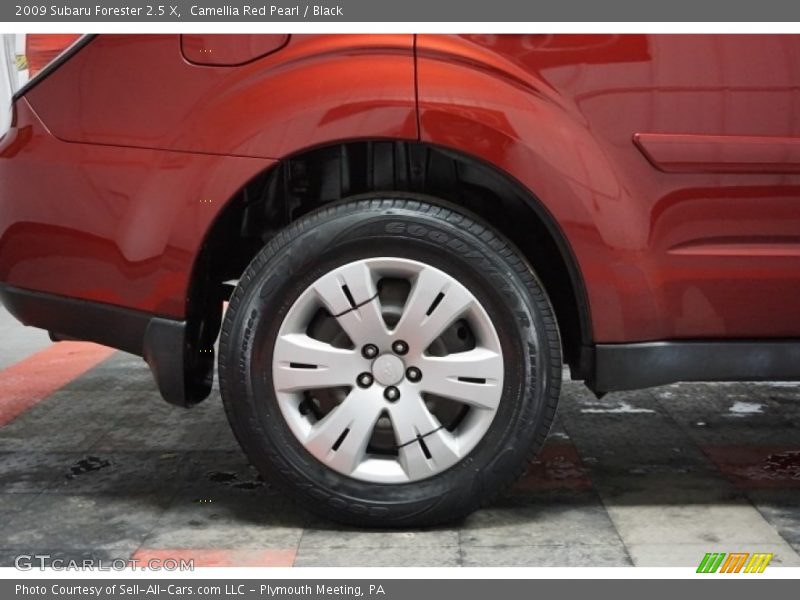 Camellia Red Pearl / Black 2009 Subaru Forester 2.5 X