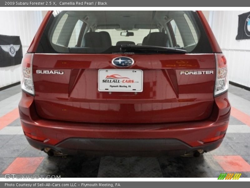 Camellia Red Pearl / Black 2009 Subaru Forester 2.5 X