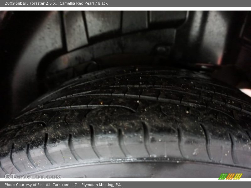 Camellia Red Pearl / Black 2009 Subaru Forester 2.5 X