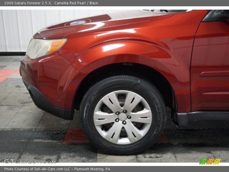 Camellia Red Pearl / Black 2009 Subaru Forester 2.5 X