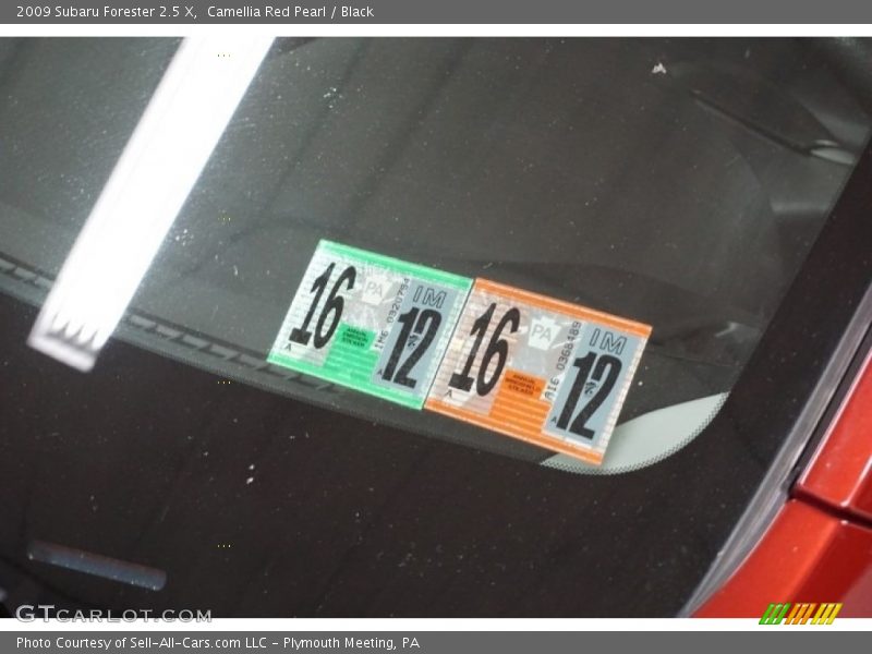 Camellia Red Pearl / Black 2009 Subaru Forester 2.5 X