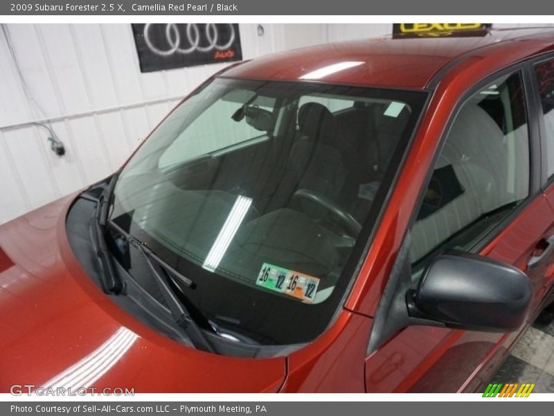Camellia Red Pearl / Black 2009 Subaru Forester 2.5 X