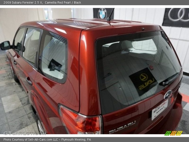 Camellia Red Pearl / Black 2009 Subaru Forester 2.5 X