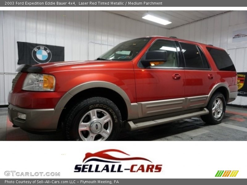 Laser Red Tinted Metallic / Medium Parchment 2003 Ford Expedition Eddie Bauer 4x4