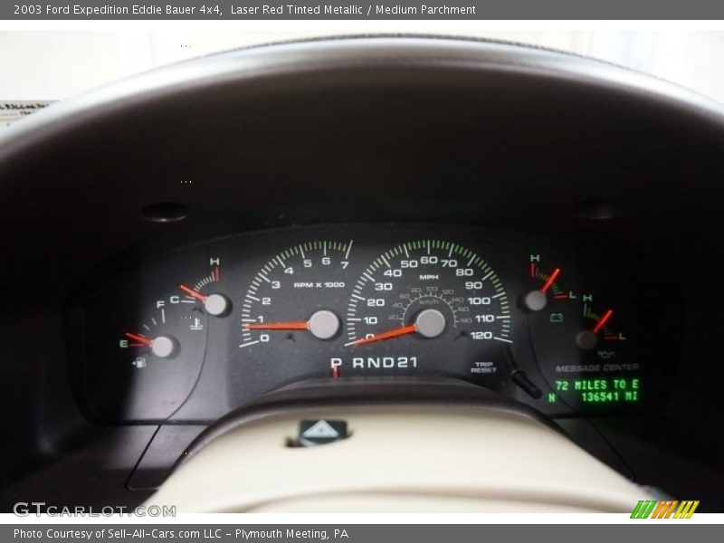 Laser Red Tinted Metallic / Medium Parchment 2003 Ford Expedition Eddie Bauer 4x4