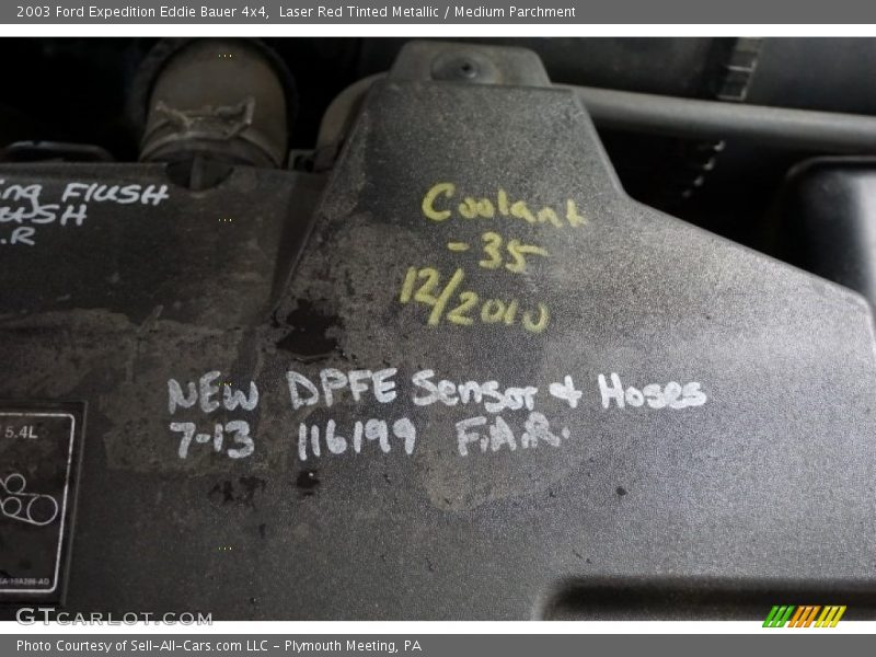 Laser Red Tinted Metallic / Medium Parchment 2003 Ford Expedition Eddie Bauer 4x4