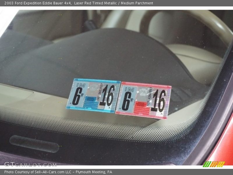 Laser Red Tinted Metallic / Medium Parchment 2003 Ford Expedition Eddie Bauer 4x4