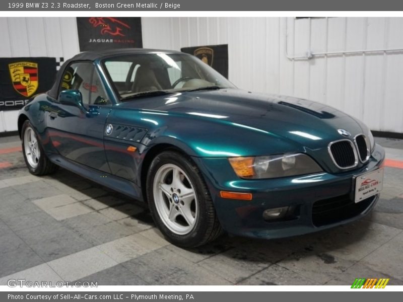 Boston Green Metallic / Beige 1999 BMW Z3 2.3 Roadster