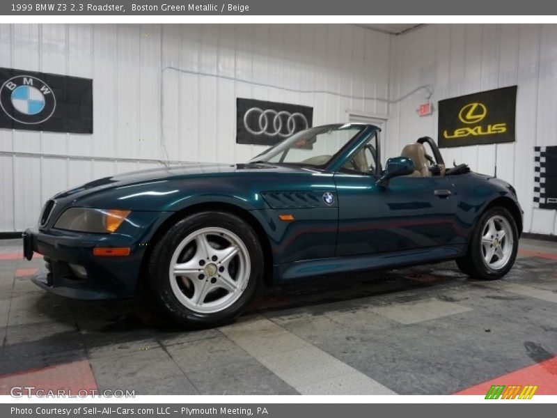 Boston Green Metallic / Beige 1999 BMW Z3 2.3 Roadster