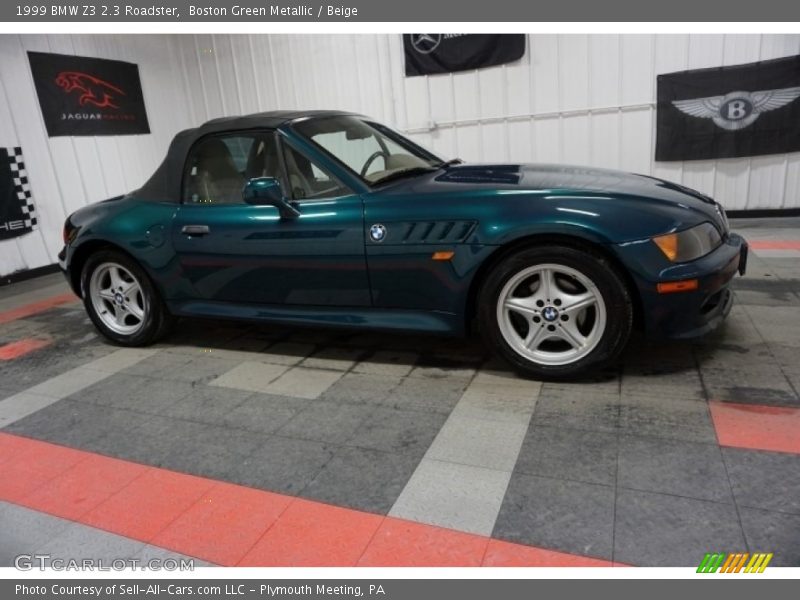 Boston Green Metallic / Beige 1999 BMW Z3 2.3 Roadster