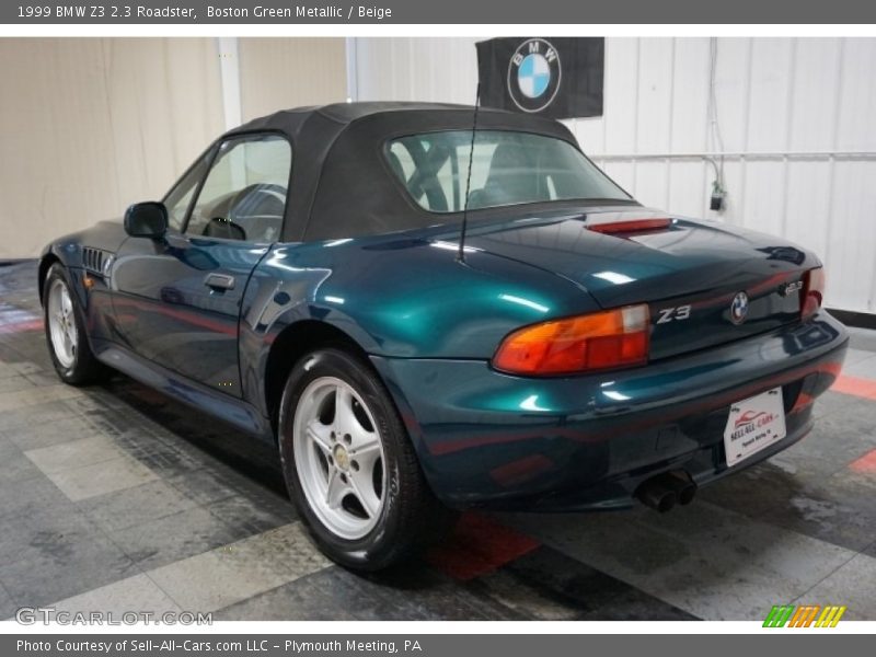 Boston Green Metallic / Beige 1999 BMW Z3 2.3 Roadster