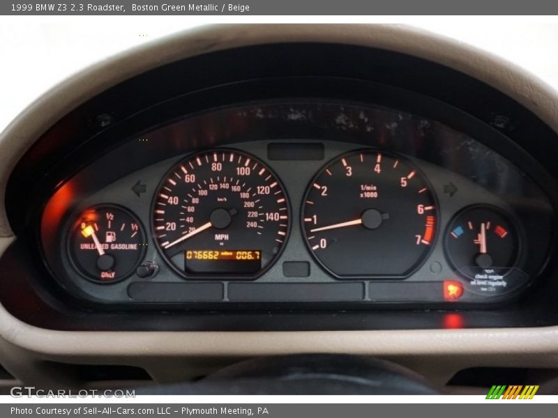 Boston Green Metallic / Beige 1999 BMW Z3 2.3 Roadster