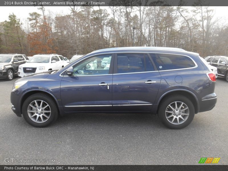Atlantis Blue Metallic / Titanium 2014 Buick Enclave Leather