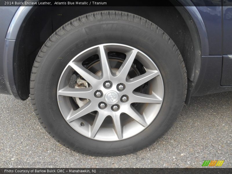Atlantis Blue Metallic / Titanium 2014 Buick Enclave Leather
