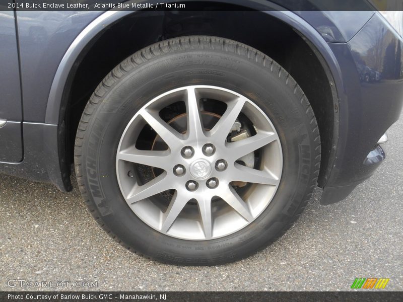 Atlantis Blue Metallic / Titanium 2014 Buick Enclave Leather