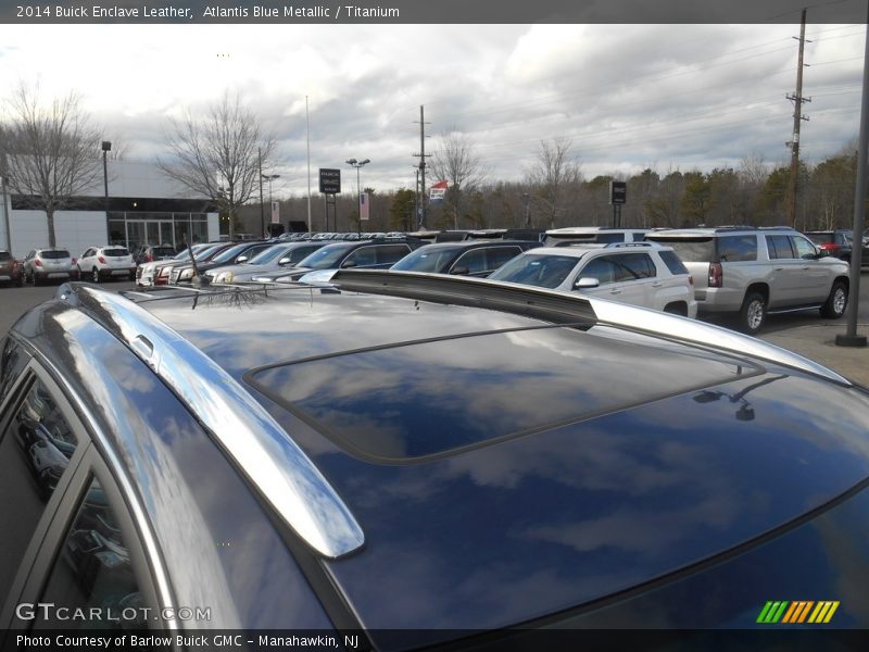 Atlantis Blue Metallic / Titanium 2014 Buick Enclave Leather