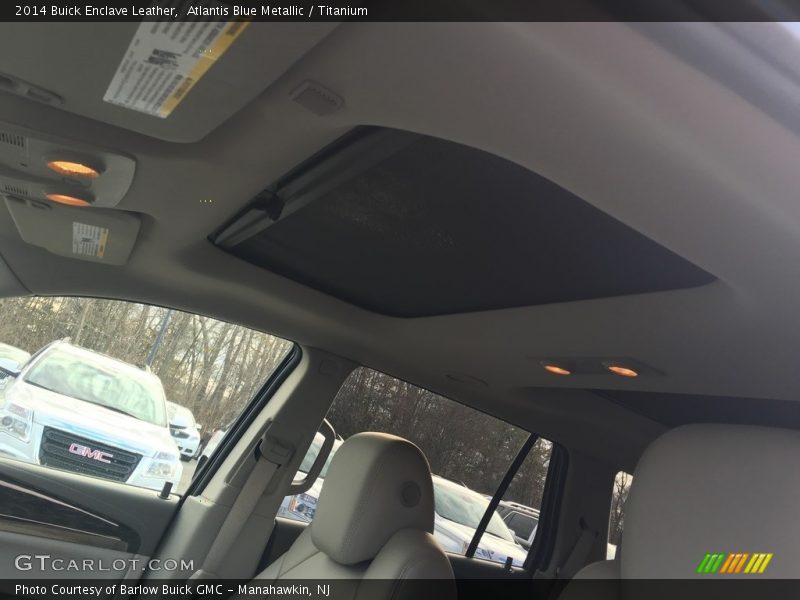 Atlantis Blue Metallic / Titanium 2014 Buick Enclave Leather