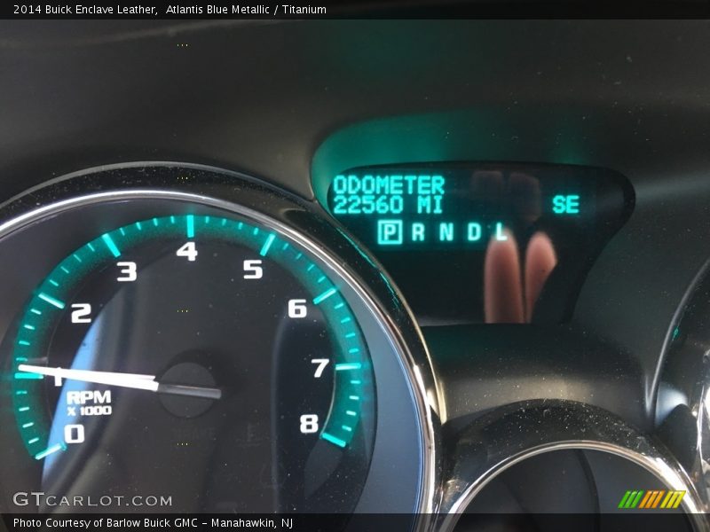 Atlantis Blue Metallic / Titanium 2014 Buick Enclave Leather