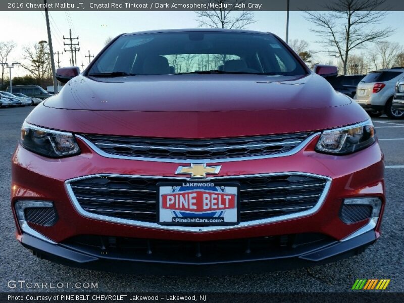 Crystal Red Tintcoat / Dark Atmosphere/Medium Ash Gray 2016 Chevrolet Malibu LT