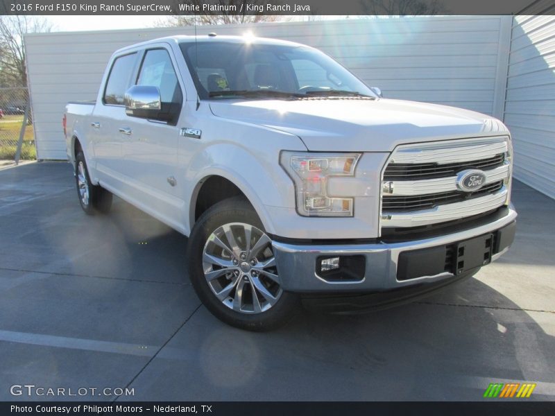 White Platinum / King Ranch Java 2016 Ford F150 King Ranch SuperCrew