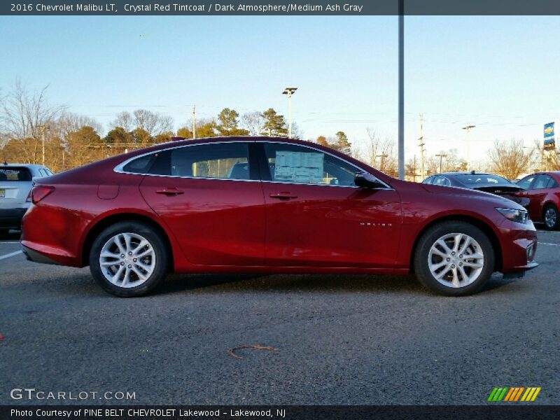 Crystal Red Tintcoat / Dark Atmosphere/Medium Ash Gray 2016 Chevrolet Malibu LT